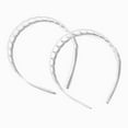thumbnail image 2 of Claire's Clear Scalloped Design Headband, Womens Fashion Accessory for Zigzag Lovers and Headband Enthusiasts, Ideal Headbands for Women, 2-Pack, 2 of 3