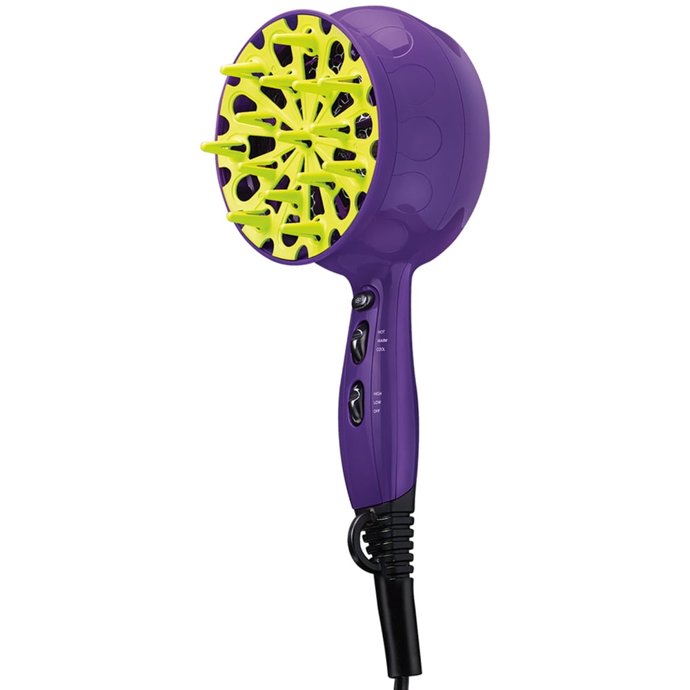 Bed Head Tourmaline Ionic Hair Shine Hair Dryers, Purple with Diffuser