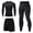 A-Black354, variant on Mens Athletic Running Suit Long Sleeve Shirt And Pants Workout 3 Piece Outfits With Pockets For Basketball Training Comfortable Outfit