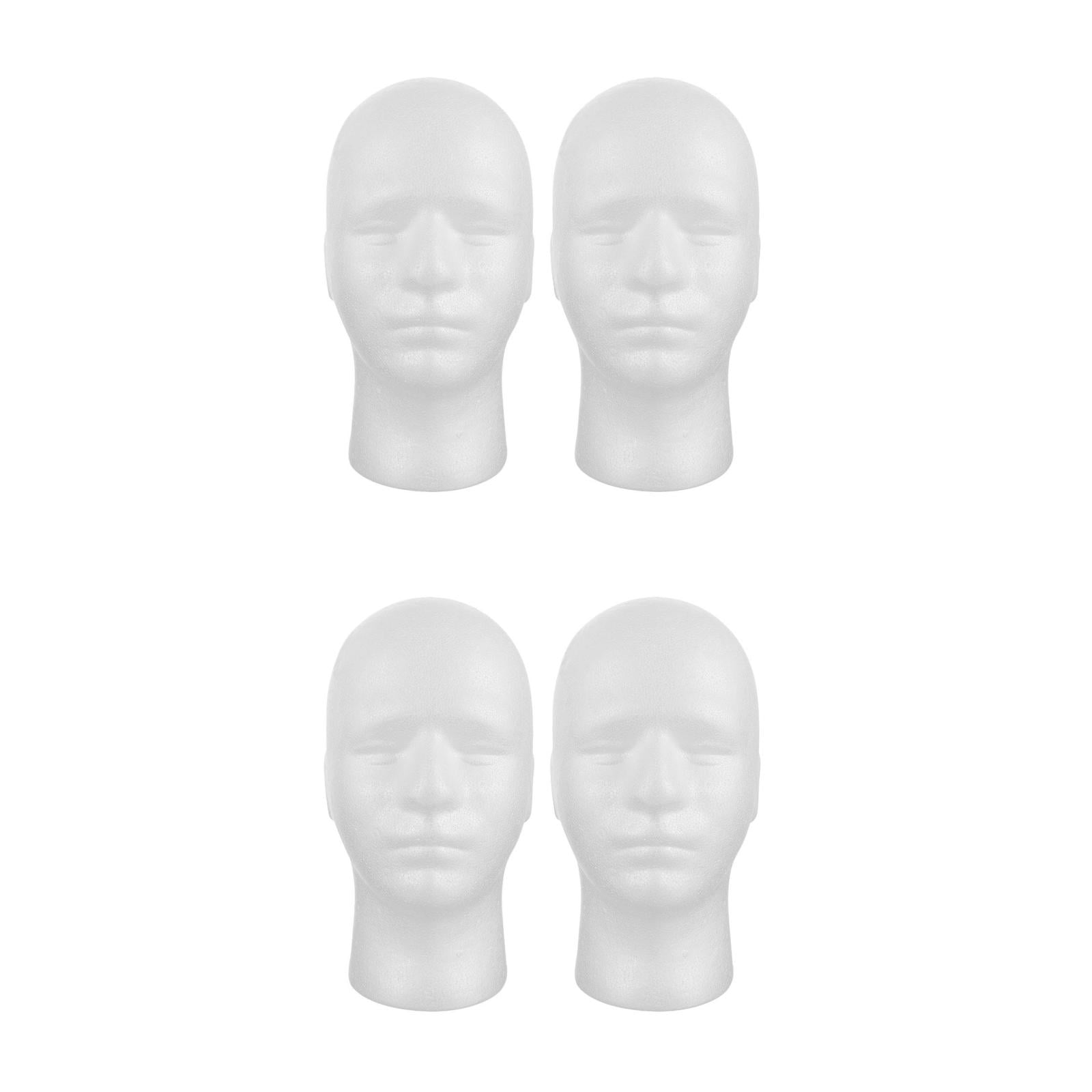 Raindrops White Foam Mannequin for Display, Sturdy and Realistic Model for Wigs, Hats, Jewelry, and Makeup