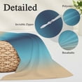 thumbnail image 3 of Blue Teal Yellow Ombre Body Pillow Covers 20"x60", Farmhouse Modern Gradient Art Soft Brushed Microfiber Breathable Throw Pillow Covers, Pillowcase with Zipper for Couch Sofa Bedroom Living Room, 3 of 9