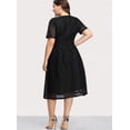 thumbnail image 3 of Vestido Elegante De Fiesta Mujer Dama Talla Extra Plus Negro-Negro-XL DaraBaby Shein Vest045_1, 3 of 4
