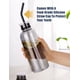 thumbnail image 5 of NiHome Botella de Agua de Vidrio de 750 Ml (25 Oz) con Dos Tapas, Pajita de Acero Inoxidable, Cepillo y Cubierta de Silicona. A Prueba de Fugas, Ideal para Viajes, Gimnasio y Oficina (Gris Ahumado)., 5 of 7