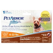 PetArmor Plus Flea Tick Control for Small Dogs, 0.67 mL.