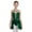 Green, variant on TiaoBug Kids Girls Sparkly Rhinestone Ballet Dance Dress Skirted Leotard Lyrical Latin Dance Costume Navy Blue 14