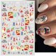 thumbnail image 1 of Linda pegatina Nail Art diseños 3D dibujos animados flores Navidad Slider Elk Santa Claus polaco calcomanía manicura decoraciones LACA717-724- Tan Jianjun unisex, 1 of 2