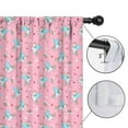thumbnail image 4 of Blackout Kids Curtains,Pink Cartoon Unicorn Pattern Childrens Insulated Curtains Set Of 2,Bedroom Essentials,Toddler Room Decor 42"x54", 4 of 5