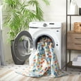 thumbnail image 4 of SAFAVIEH Kids Playhouse Colorful Dots Machine Washable Area Rug, Ivory/Blue, 7'9" x 10', 4 of 13