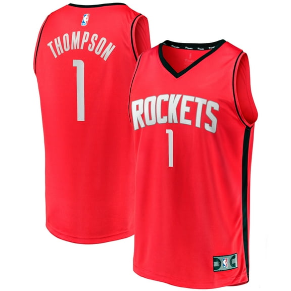 Youth Fanatics Amen Thompson Red Houston Rockets Fast Break Replica Jersey - Icon Edition
