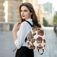 thumbnail image 6 of FORMRS Mini Backpack Purse for Women Travel Daypack Casual Shoulder Bag, White Sweet Cakes, 6 of 7