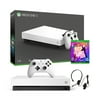 Microsoft Xbox One X 1TB Special White Edition 4K Ultra HD Blu-ray Console + Xbox Chat Headset - Bundle With Just Dance 2020 - 2019 New Xbox Game!