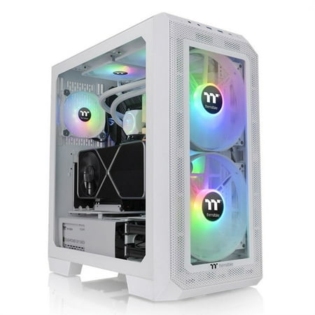 Thermaltake View 300 MX TG ARGB Computer Case - White