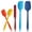 Multicolor2, variant on 5 Piece Silicone Spatula Set Heat Resistant, Kitchen Spatula Set Dishwasher Safe, Colorful Rubber Baking Spatula Set for Nonstick Cookware Cooking Multicolor2