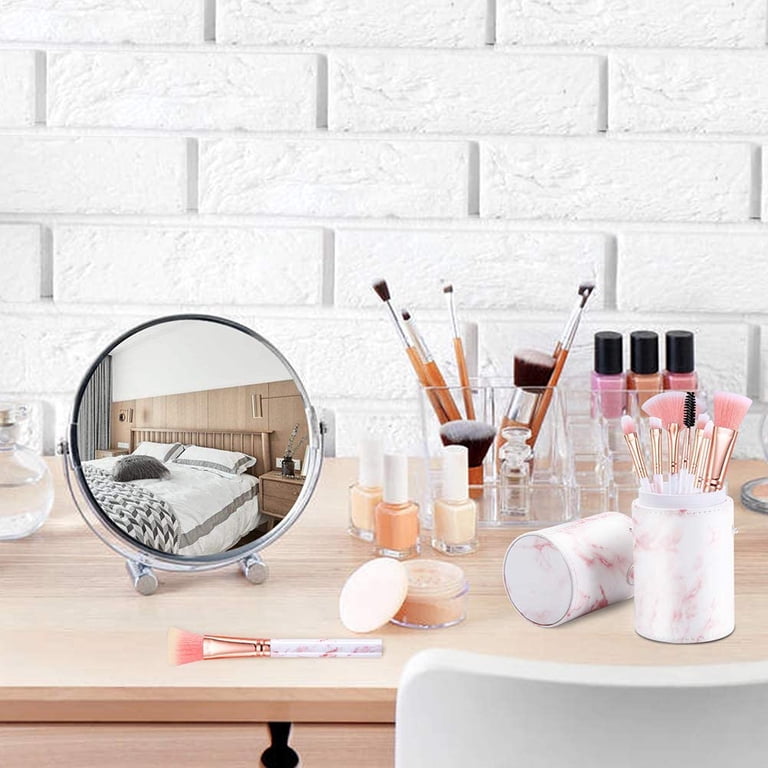 16-Piece Marble Makeup Brush Set with Holder and Mask Brush photo 7