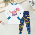 thumbnail image 2 of Hessimy Toddler Boys Girls Spring 2Pcs Long Sleeve Sweatshirt Tops Soft Casual Pants Sweatsuit, Spring Casual Sweat,6-24M/2-12T(White,8-9 Years), 2 of 5
