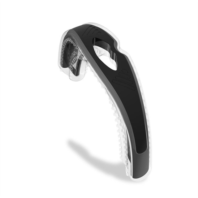Viajes de silicona anti ronquida dispositivo flexible suave silencioso ronquido guardia ergonómico brace boca corrective sueño ayuda hombres coche negro Scienceny CE001177-02B