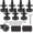 Black, variant on Heavy Duty Furniture Levelers, 8 Pack 3/8"-16 Threaded Leveling Feet Furniture Levelers Table Feet Adjustable Leg Levelers for Table/ Chair/Sofa/Desk/Cabinet/Workbench, Supports 2640LBs-Black