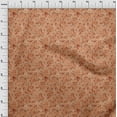 thumbnail image 3 of oneOone Cotton Poplin Orange Fabric Texture & Triangle Geometric Craft Projects Decor Fabric Printed By The Yard 42 Inch Wide, 3 of 4