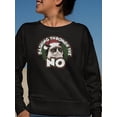 thumbnail image 2 of Grumpy Cat With A Wreath  Sweatshirt Women -T-Line Designs, Female 4X-Large, 2 of 4
