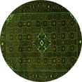 thumbnail image 1 of Ahgly Company Indoor Round Persian Green Traditional Area Rugs, 6' Round, 1 of 1