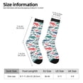 thumbnail image 2 of Fuzoiu Colorful Shark Print Athletic Crew Socks for Men & Women,Casual Crew Socks,Above Ankle Crew Socks for Business, Casual, 2 of 6
