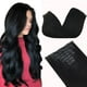 thumbnail image 1 of Extensiones de cabello con clip, cabello humano real, extensiones de cabello humano Remy con clip para mujeres, cabell, 1 of 5
