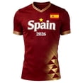thumbnail image 6 of FYEGRE Soccer for Men,Soccer Practice Soccer Wear for Sports Training National Team Football Shirt For Men Athletic Breathable Sportswear Training Top Brick Red S, 6 of 7