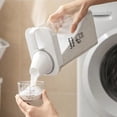 thumbnail image 2 of YQWIN 2Pcs Laundry Detergent Liquid Dispenser Fabric Softener Container Bleaching Agent Soap Empty, 2 of 6