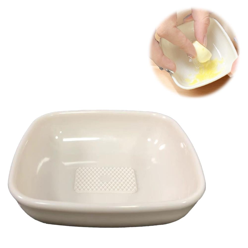 Ustensile Céramique Durable Set Râpe Céramique Avec éplucheur Et Pinceau - Pour Ail, Gingembre, Citron - Lavable Au Lave-vaisselle Presse Ail