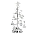 thumbnail image 1 of Christmas Tree Lamp, Glossy Beautiful Lines  Pendant Galvanized Iron Frame Easy To Use Christmas Tree Night Light  For Gift Silver White Light, 1 of 8