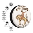 thumbnail image 4 of Susaid Cowboy Rodeo Guitar Print Water Proof Spare Tire Cover Wheel Tire Dust-proof Cover Fit Trailer, RV, SUV and Many Vehicle-16 inch, 4 of 6