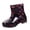 Purple Pink, variant on Short Rain Boots for Women Waterproof Wide Calf Garden Ankle Rain Boots Lightweight Anti Slipping Rubber Shoes for Outdoor, 37