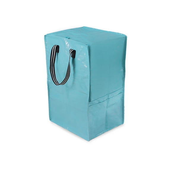 Mainstays 19-Gallon Blue Storage Bag with Handles and Backpack Straps