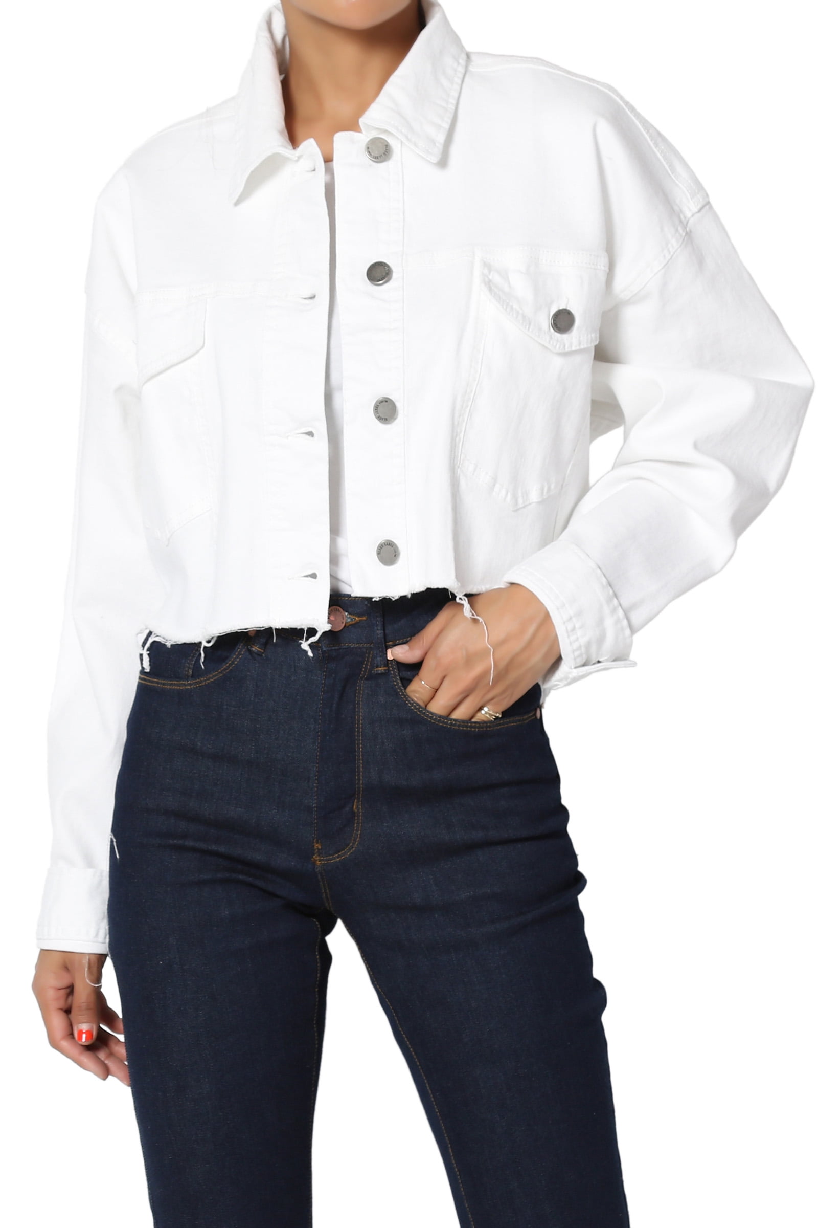 raw edge white jeans