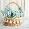 thumbnail image 5 of Shenmeida Woven Storage Basket with Handles Wedding Flower Girl Baskets Wicker Laundry Basket Rustic Decorative Flower Basket, 5 of 7
