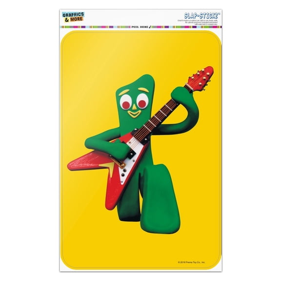 Gumby Playing Guitar Rock and Roll Home Business Office Sign