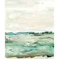 thumbnail image 2 of Bramma, Lila 15x17 Black Ornate Wood Framed with Double Matting Museum Art Print Titled - Mint and Aqua Horizon I, 2 of 4