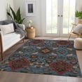 thumbnail image 6 of Addison Rugs Mayfield Premium Machine Washable Traditional Oriental Denim Rectangle Rug, 8' x 10', 6 of 6