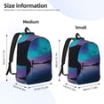 thumbnail image 2 of Fotbe Night At Lake Aurora Mochila de Lona con Estampado, Mochila Duradera, Mochila Versátil de Alta Calidad, Mochila Compacta Vintage-Medium, 2 of 5