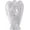 White Clear Quartz, variant on Angelstones Natural White Jade Gemstone Peace Angel Pocket Guardian Angel Healing Statue 2 inch