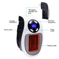 500W Portable Electric Heater Plug in Wall Heater Desktop Household