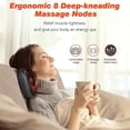 thumbnail image 5 of Neck Massage Pillow Electric Massager With 8 Massage Balls Heating Thermal Kneading Back Shiatsu Massager Deep Shoulder Massager, 5 of 5