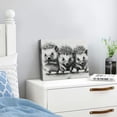 thumbnail image 3 of ONETECH Cute Hedgehog Canvas Painting Wall Art Black And White Animal Poster Print Artwork Picture for Bedroom Room Decor 20x16inch, 3 of 6