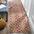 thumbnail image 2 of SAFAVIEH Madison Natasha Geometric Floral Area Rug, Fuchsia/Gold, 5'1" x 7'6", 2 of 6