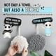 thumbnail image 5 of Toalla de bola difusa (juego de 2) blanca y gris: seque sus manos al instante y cómodamente con este creativo juego de toallas de baño. Toallas decorativas para baño (paquete de 2)., 5 of 5