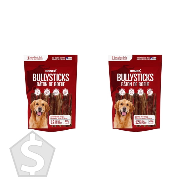 Bonez Bâtons à Mâcher 9-12 Pouces - Lot de 2