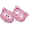 thumbnail image 1 of Foil Balloons Creative Pig Head Shape Lovely Pink Party Decor Balloon Photo Props For Birthday Festival Wedding Gift (pink2pcs), 1 of 4