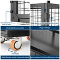 thumbnail image 5 of Platform Truck Cart with Cage, 1800Lbs Capacity Push Hand Truck Dolly Cart, Multipurpose 6 in1 Foldable Flatbed Cart with 4 Wheels for Grocery, Warehouse, Garage and Laundry, 5 of 7