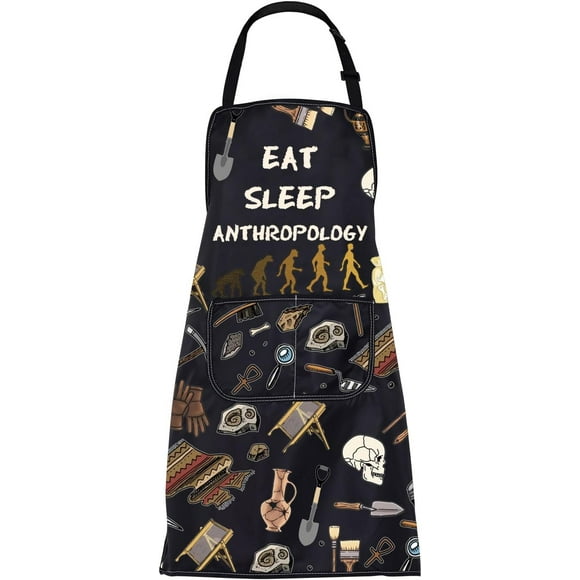 shiyou-Anthropology Apron - Unisex Adults - Coffee Apron - One Size Fits All - Kitchen/Cooking - Anthropology Enthusiasts, Cooks, Bakers, Crafters, Gardeners