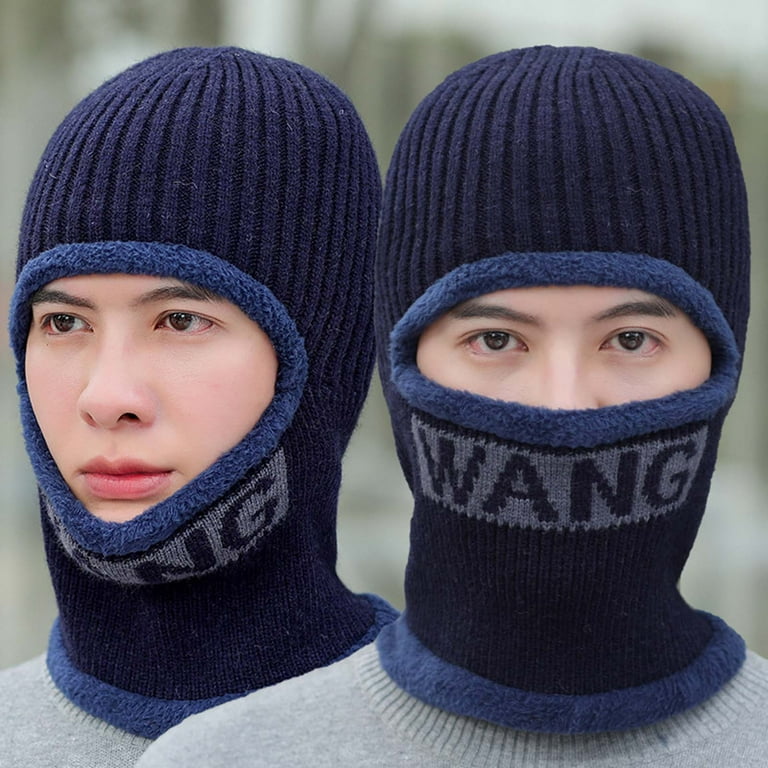 GIDEAL lamé knit balaclava arm warmer Balaclava Knitted Warmer Windproof Hat Covering Face for Men